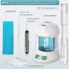 Ansiktsdamper, nano-ionisk ansiktsdamper for dyprensing av ansiktsbehandlinger for ansiktsbehandling i hjemmet, bærbar ansiktsdamper med 360° roterbar arm og stålskinnsett
