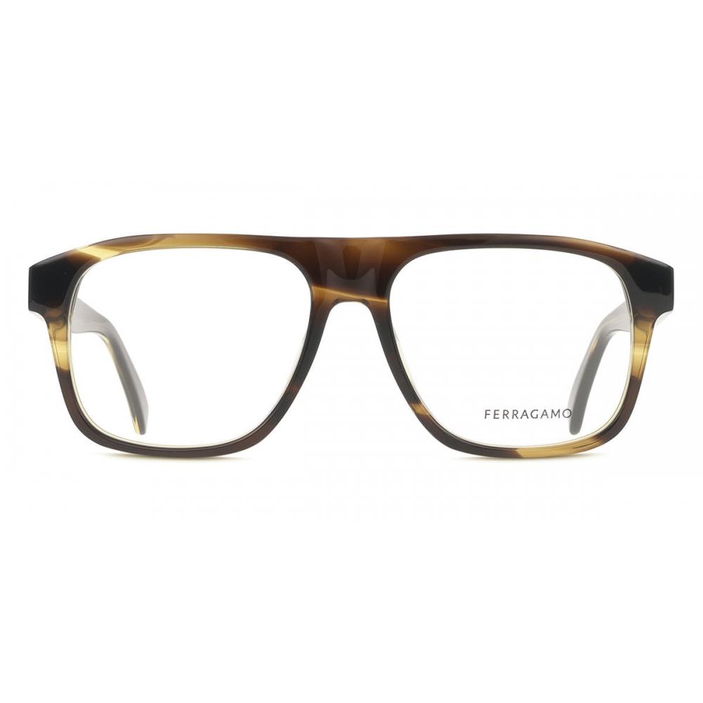 

Salvatore Ferragamo Men Eyeglasses Sf3063 323 Khaki Horn/56-16-150