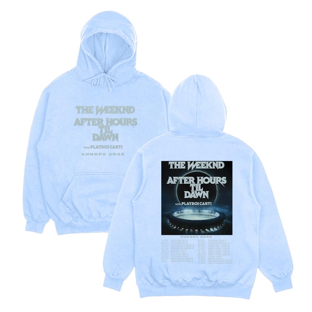 TheWeeknd Tour Hoodie After Hours Til Dawn Europe 2026 Print Pullover Men Women Streetwear Fashion Oversized Hip Hop Sweatshirt