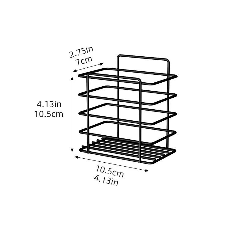 Punch-Free Wall-Mounted Bathroom Storage Rack and Organizer Shelf