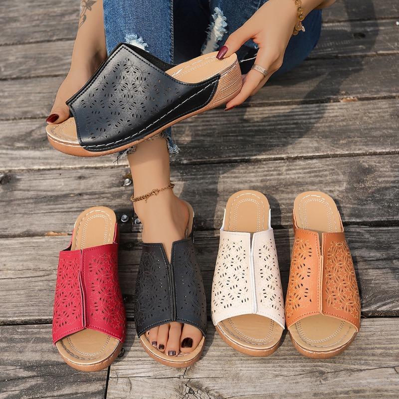 Fashion 2025 Shoes Sandals Summer Open Toe Women's Shoes Slides Sandals for Women Wedge Shoes Comfortable Female Footwear Slipper