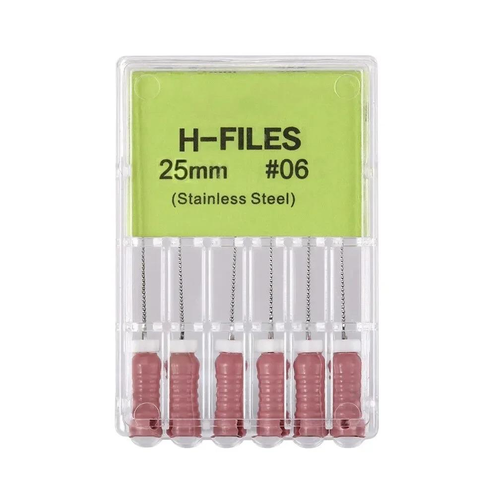 High Quality Dental H- Files Stainless Steel Hand Use Root Canal H File Endodontic Treatment File for Dentistry Instrument