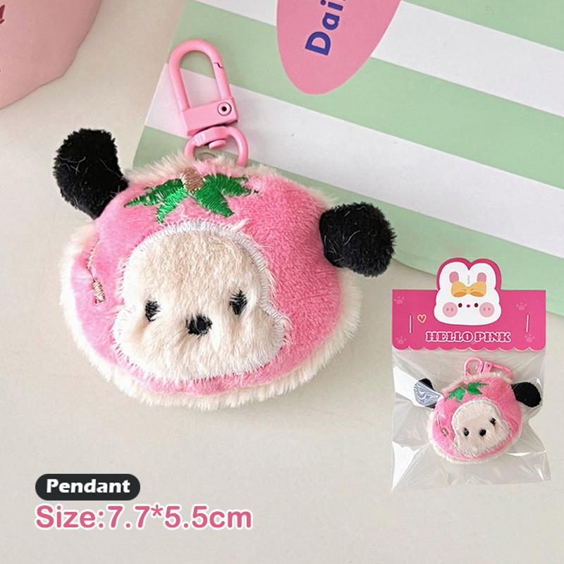 

Милая плюшевая кукла-собака Pochacco, брелок для ключей для женщин и девочек, креативный брелок для ключей от машины, украшения для сумки, аксессуары, подарок