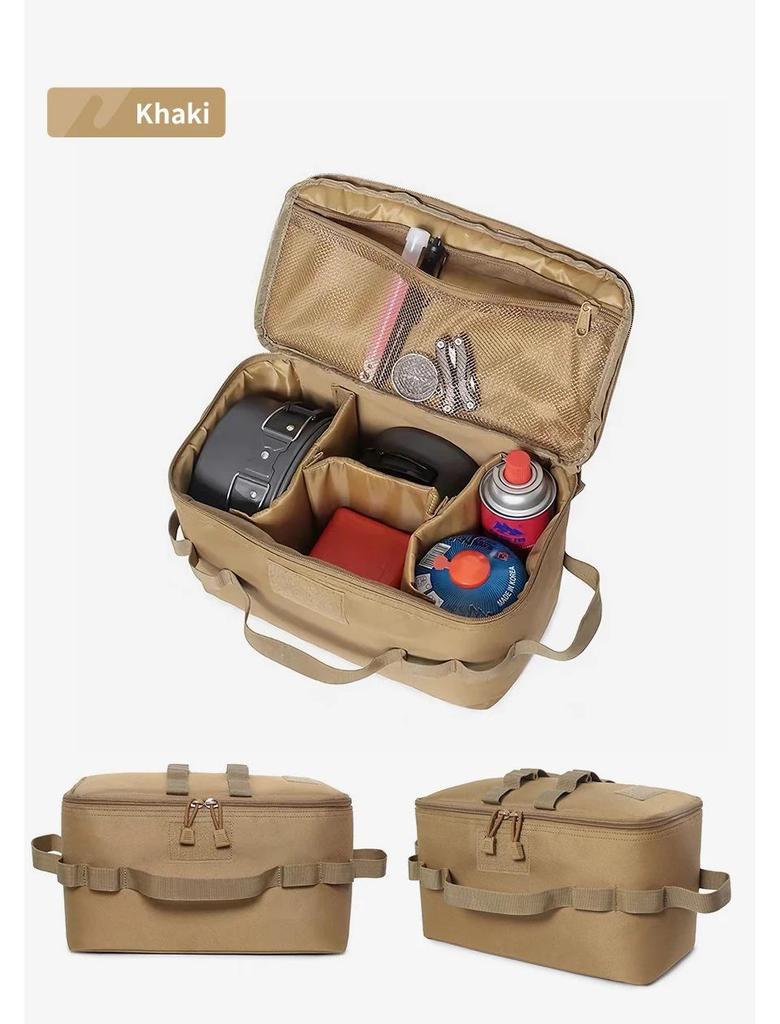 Multifunctional Tactical Outdoor Bag - Large Capacity, Anti-Collision Picnic, Cassette Stove Storage, Ice Pack Included