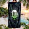 VfL Wolfsburg FC stampa Asciugamano da Spiaggia Quick Dry Microfibra Assorbente Portatile da Viaggio Asciugamano da Nuoto