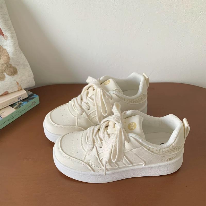 

Сладкие толстые туфли на платформе женские новые осенние белые туфли нишевые универсальные спортивные повседневные туфли-хлебушки 40