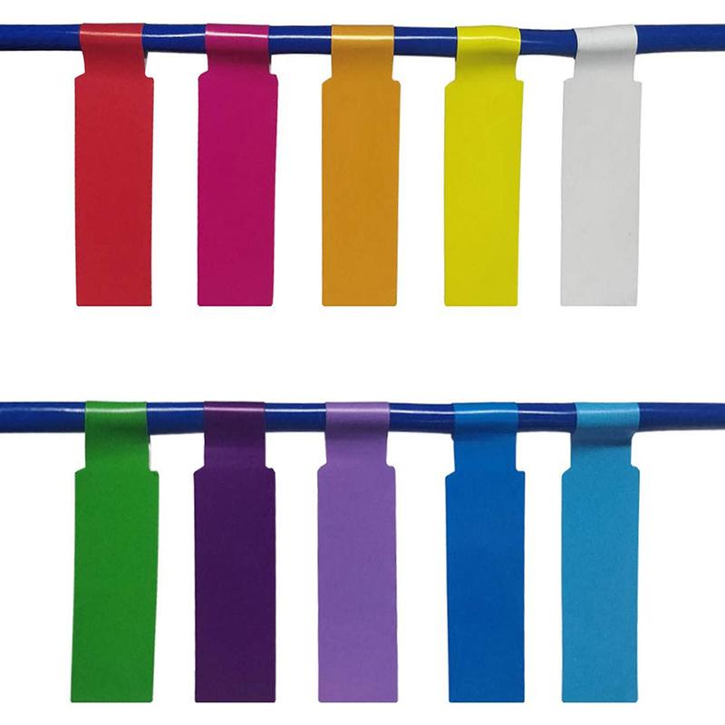 8 Pcs Cable Labels Tags For Cable Management Colorful Waterproof Cord Tags For Wire Labels Self Adhesive Tear Resistant
