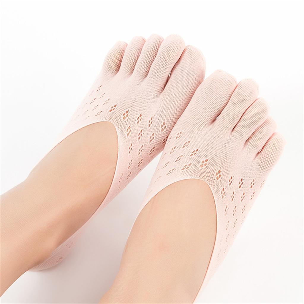 Calzini estivi da donna alla moda a taglio basso, non ultra sottili, a cinque dita