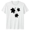 Three Maple Leaves Silhouette T-Shirt Maple Leaves Nature Birthday Gift For Him
