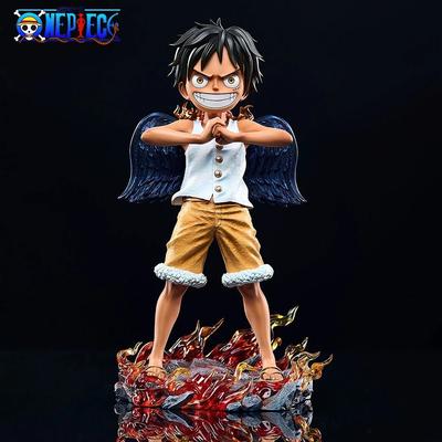 17cm/6.69in Anime Figure Seraphim Luffy Action Figures Pvc Statue Desktop Ornamen Collection Model Toys Gifts ONE PIECE Poseable Articulated Scale
