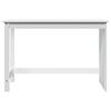 White Desk 112 x 50 x 75 cm Solid Pine Wood