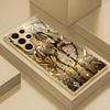 Electroplated Gold Phone Case For Samsung Galaxy S26/S25 Edge/S24/S23/S22 Ultra Featuring Golden Pegasus Design For Good Fortune