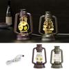 Silicone Camping Lamp Mold Set with LED Suitable for Making Customing Resin Gifts for Holiday or Birthday Presents
