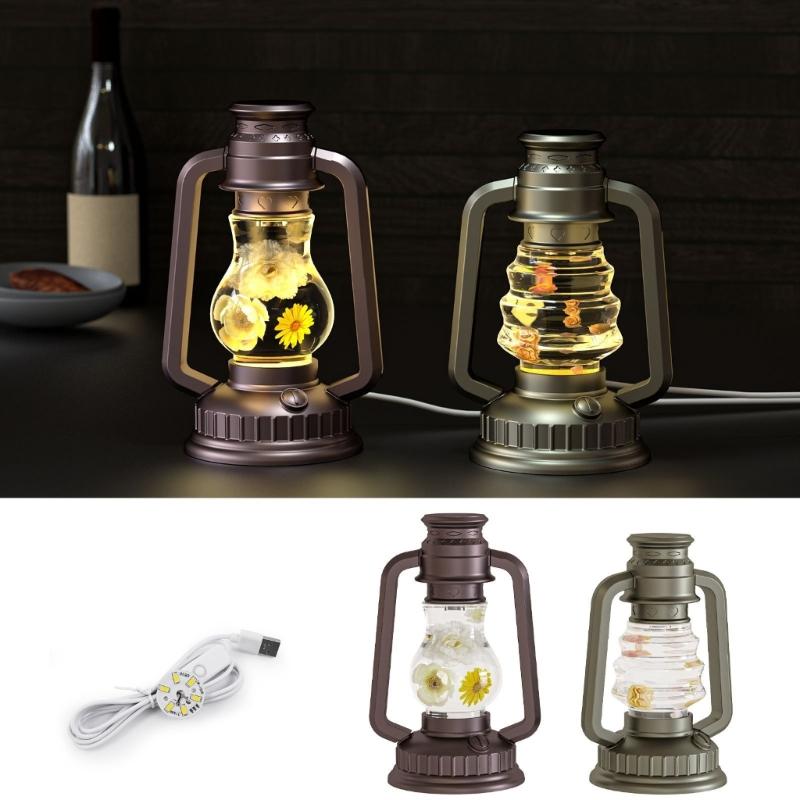 Silicone Camping Lamp Mold Set with LED Suitable for Making Customing Resin Gifts for Holiday or Birthday Presents