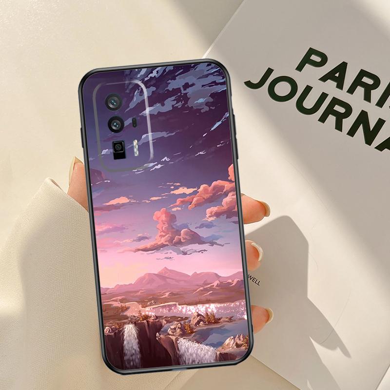 Anime Natura Landscape Case For Xiaomi 15 14 Ultra 13T 14T 15T Pro 17 Pro Max POCO X7 Pro X3 X5 X6 F5 F6 F7 F8 Coque