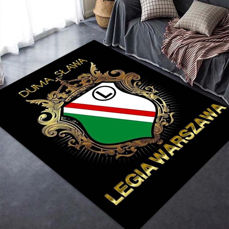 2025 Nowy Dywan Legia Warszawa do Salonu Sypialni Domu Dekoracja Sofy, Antypoślizgowa Mata Podłogowa dla Dzieci 68
