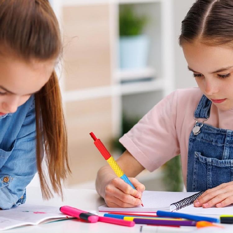 14/28 Stück Ergonomische Schreibhilfe Stiftgriffe Weiche Silikon Stiftgriff Bleistifthalter Griff Für Kinder Kleinkind Schüler Handschrift