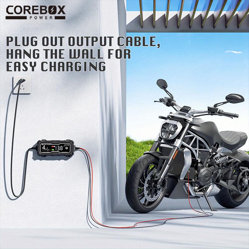 4A Car Motorcycle Battery Charger Multiple Protection LCD Display Intelligent Chargers 12V Pulse Repair AGM Battery Charger