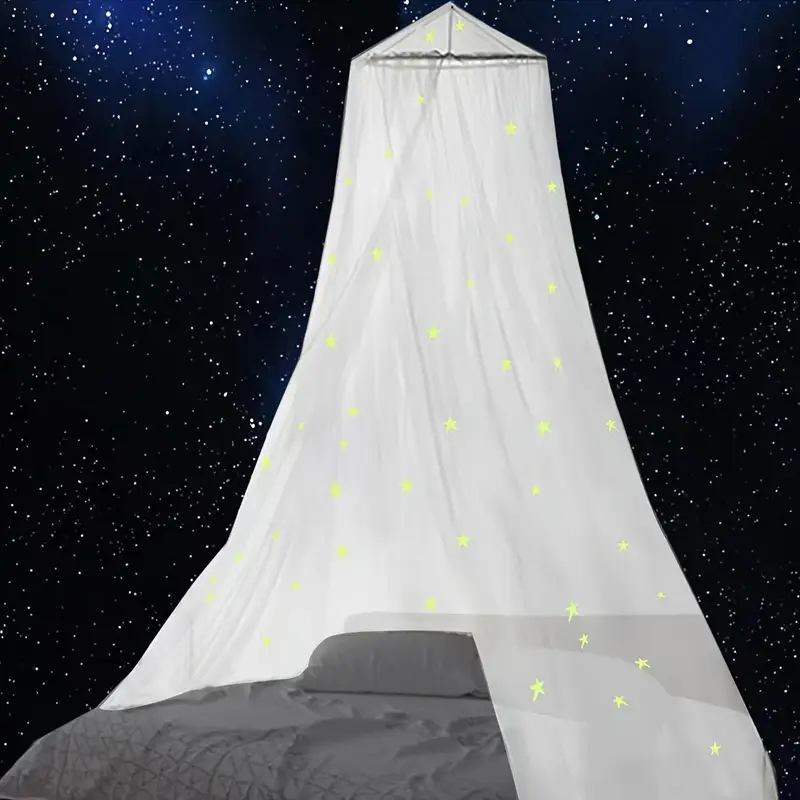 Color Luminous Star Mosquito Net Rainbow Dome Hanging Mosquito Net Princess Wind Dream Bedroom