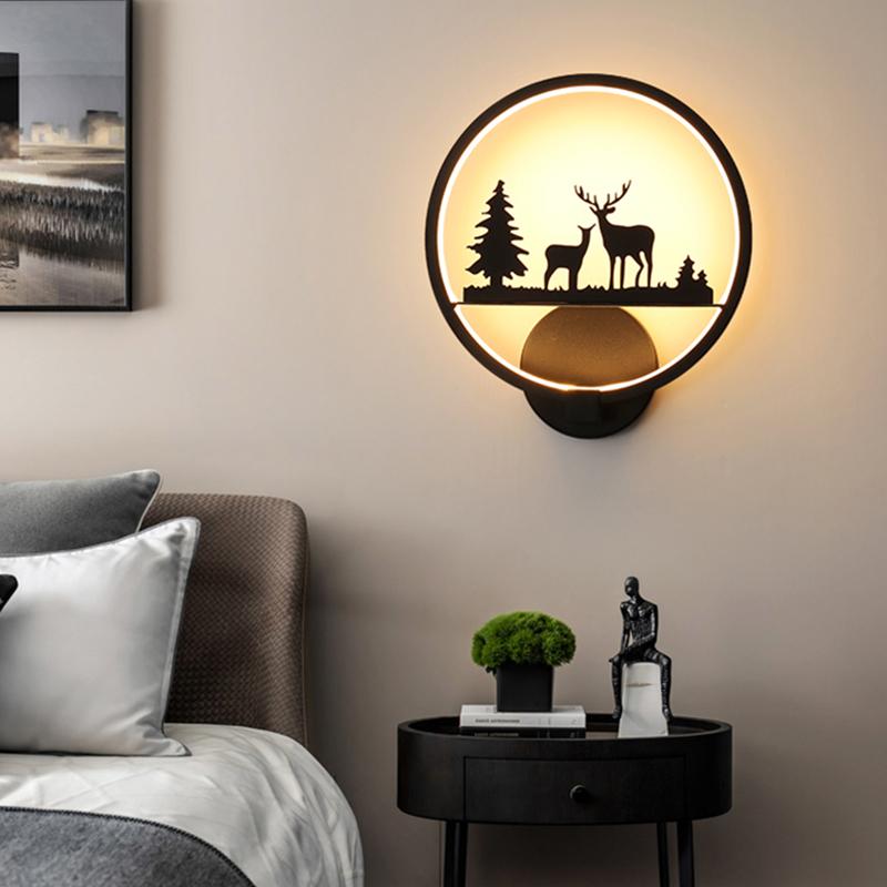 Simple Modern Creative Led Wall Lamp for Living Room Bedroom Kitchen Foyer Ofiice Coffee Bar Indoor Lighting Decorative Lamps