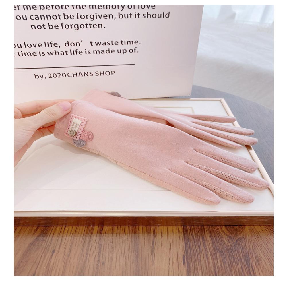 UV Protection Breathable Cotton Gloves Thin Anti-Slip Gloves New Sun Protection Gloves  Women