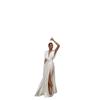 Europe and the United States 2026 New Women's Clothing V-neck Waist Dress Split-ended Long Skirt Beach Skirt