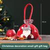 Christmas Gift Bags with Drawstring Design Cute Cartoon Packaging Tote Bag for Festive Party Decoration