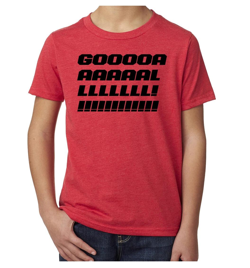 Goal! Youth Funny Soccer T-Shirts, Soccer Graphic Shirts 3XL
