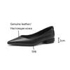 Fashion NEW Autumn/Spring Women Pumps Genuine Leather Shoes for Women Pointed Toe Low Heel Shoe Concise Slip-on Plus Size Handmade Shoes