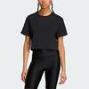 Adidas Loose Comfortable Round Neck Short Sleeve T-Shirt Women Tops Black IW5520