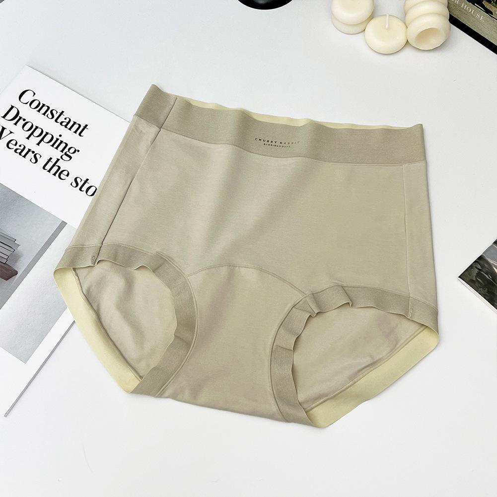 Women's Spring and Autumn High Waist and Abdominal Contraction Cotton Crotch Triangle Briefs