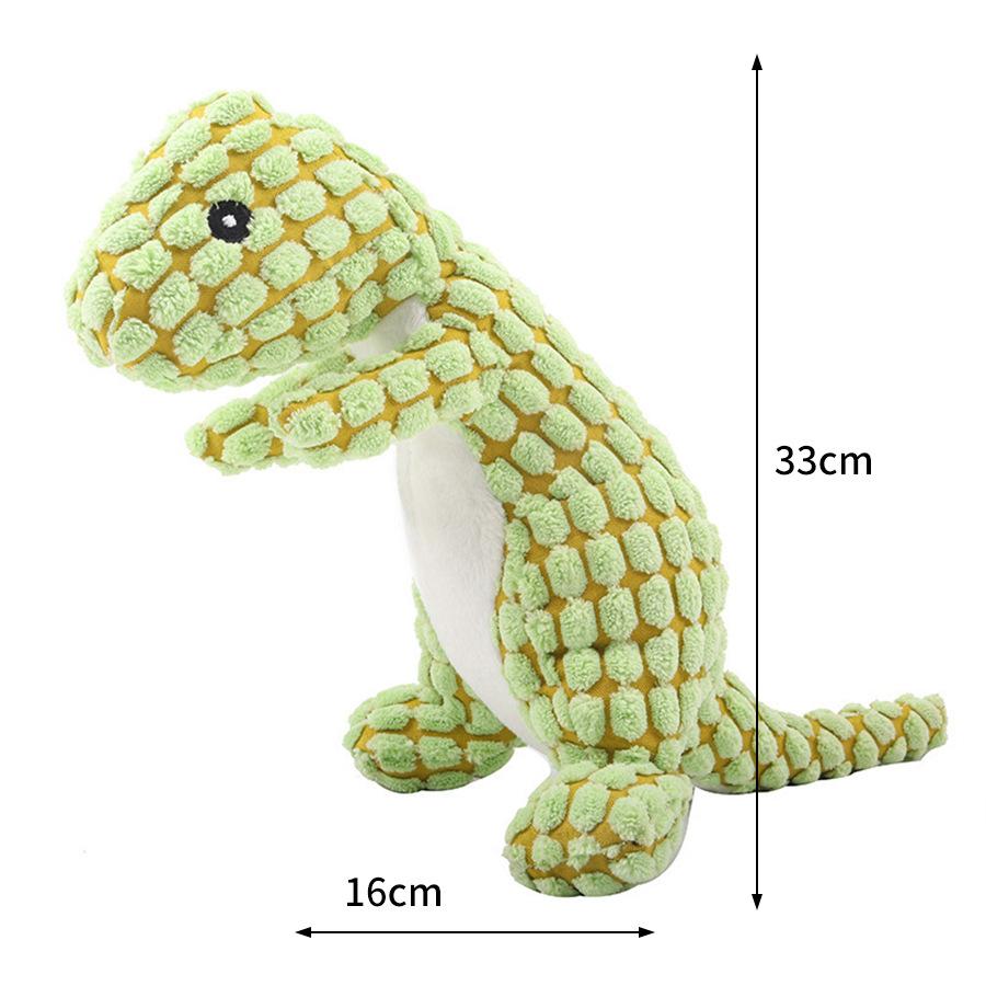 

Pet Plush Dog Toy Small Dog Dog Dinosaur Sound Teddy Large Dog Puppy Large Dog Bite Resistant зелёный