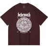 230 g/m² 100% katoenen heavy metal T-shirt met rockband- en popmuziekprint, unisex T-shirt van zwaar katoen.