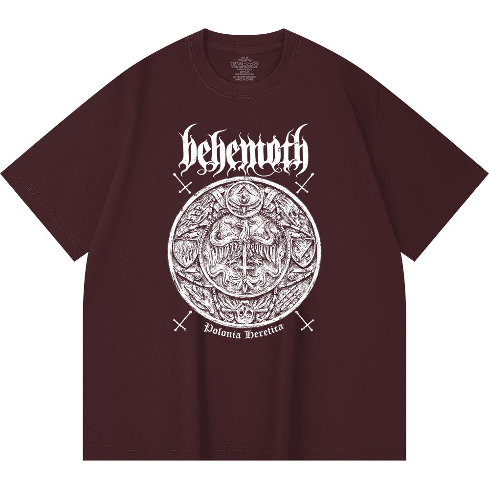 230 Gsm 100% Cotton Heavy Metal T-Shirt Rock Band Popular Music Print Unisex Heavy Cotton T Shirt