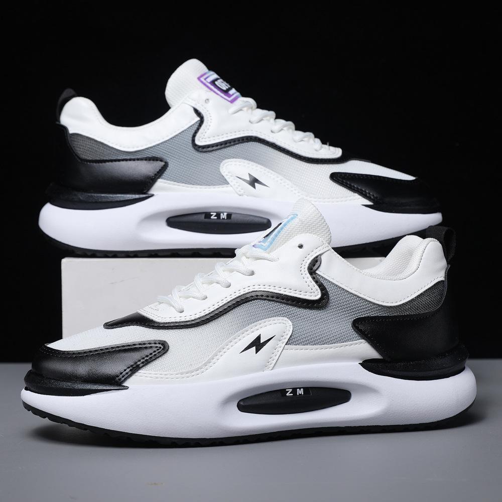 Fashion Trend Men Tennis Running Shoes Breathable Platform Training Shoes Daily Versatile Comfortable Elasticity Sneakers Sports Shoes