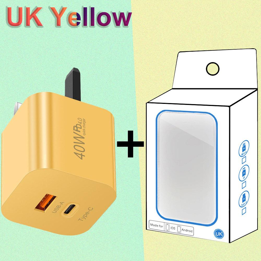 International Type-C 40W PD Fast Charger - EU/US/UK Adapter