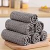 5Pcs Thickened Reusable Microfiber Magic Rag Absorbent Dish Cloth For Tableware Kitchen Rag Towel For Kitchen Household Cleaning