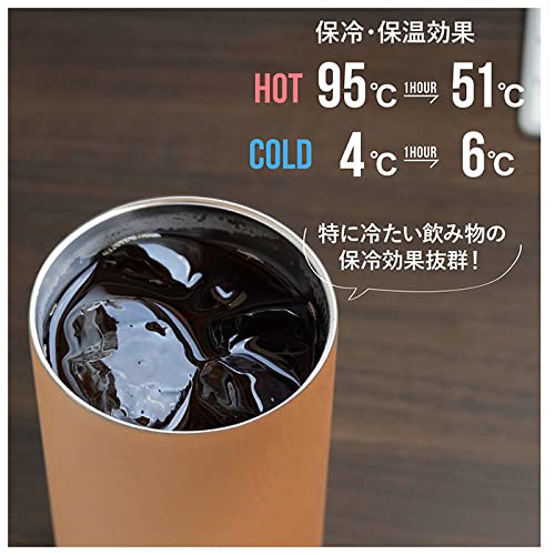 CB Japan Can Holder, Beige, 350ml, Stainless Steel, Vacuum Insulated, Keeps Drinks Hot or Cold