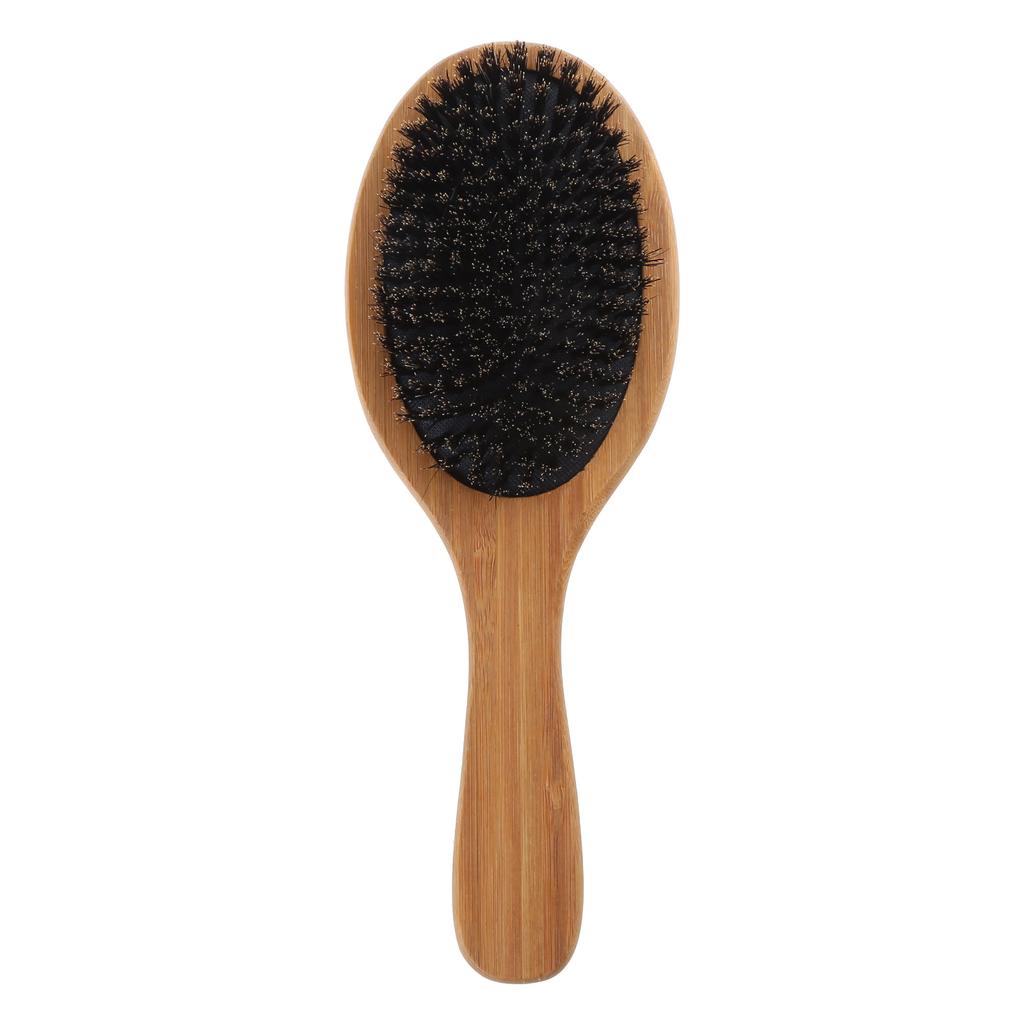 Boar Bristle Hair Brush For Women Men Kid Soft Natural Bristles Brush For Thin Hair Simulated Shine Texture Bamboo Comb