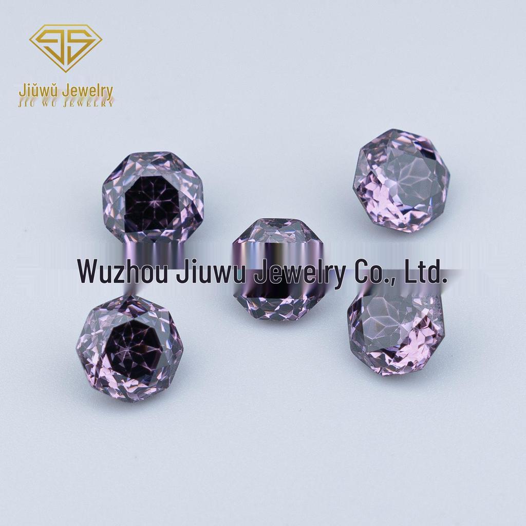 4-8mm Gradient Rose-Cut Two-Tone Soft Core Zircon Millennium Rose