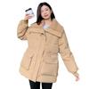 Sijiqing Thickened Padded Jacket Padded Jacket Women's Loose Down Cotton Student Bread Jacket Winter Jacket