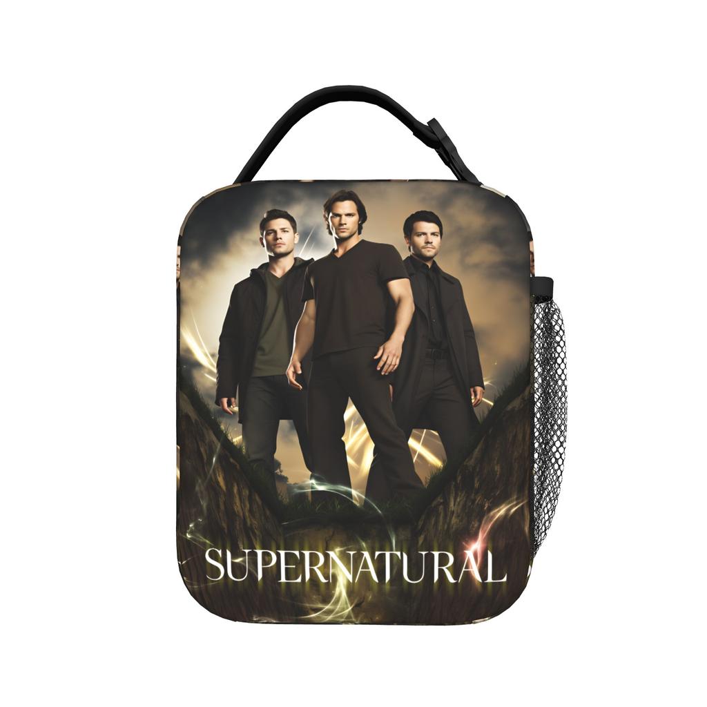 Movie Supernatural Lunch Bag Leisure Lunch Box School Portable Insulated Thermal Lunch Bags For Girls Waterproof Cooler Bag