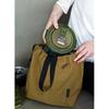 Japanische und koreanische Lunchtasche aus Baumwoll-Canvas, groß, einfarbig, mit Kordelzug, tragbar, wärmeisoliert, Picknick-Aufbewahrungstasche, Bento-Box