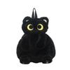 33cm Kawaii Große Augen Katze Plüschtier Schwarzer Rucksack Niedliche Große Kapazität Stofftier Tasche Jungen Mädchen Frauen Weiches Spielzeug Rucksack Geschenk