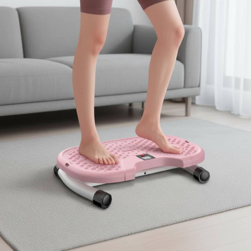 Waist Twisting Machine Quiet Function Pedal Twist Board with Elastic Bands