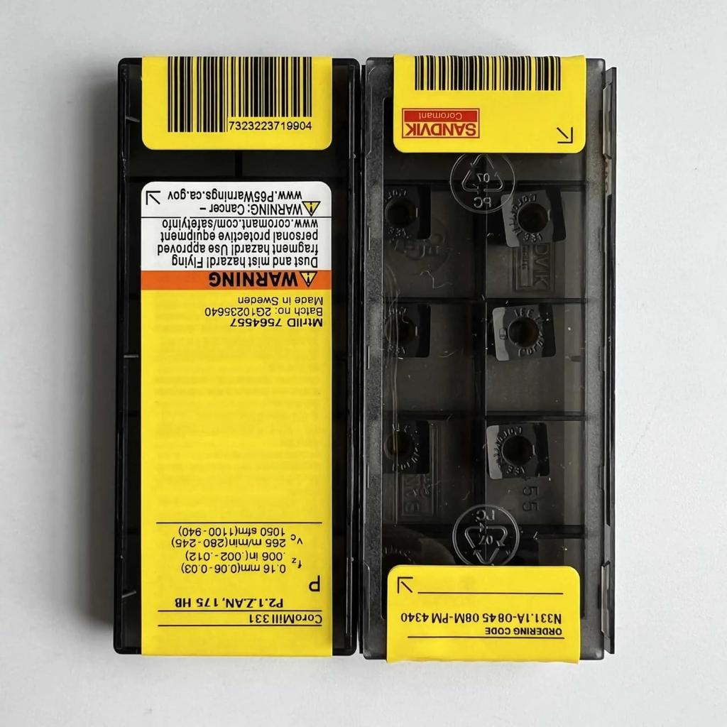 Original Sandvik / N331.1A-084508M-PM 4340  / CNC lathe carbide blade 10 PCS
