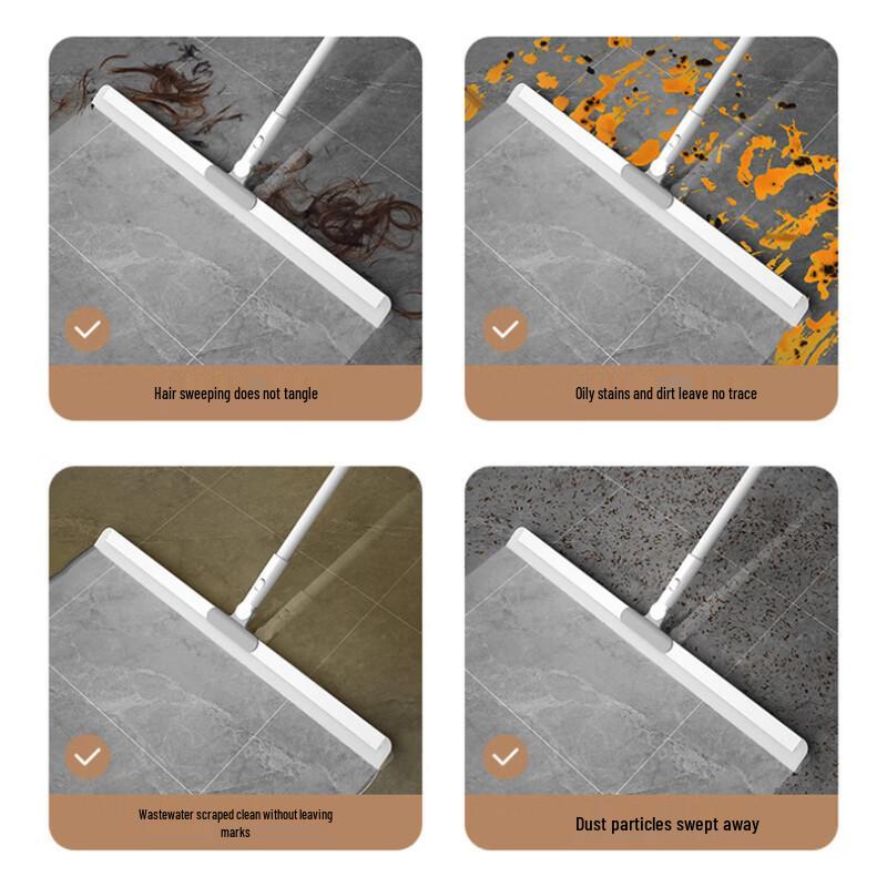 Yixi Large Hands-Free Silicone Mop & Broom