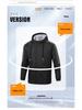 Men's Plus Size Casual Hooded Trench Coat - Autumn Loose Fit 40D Nylon Jacket