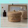Minimalist Fabric Storage Basket With Lid For Desk Organizing And Dust Protection