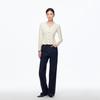 Veromoda Ruffle V-Neck Slim-Fit Knit Top